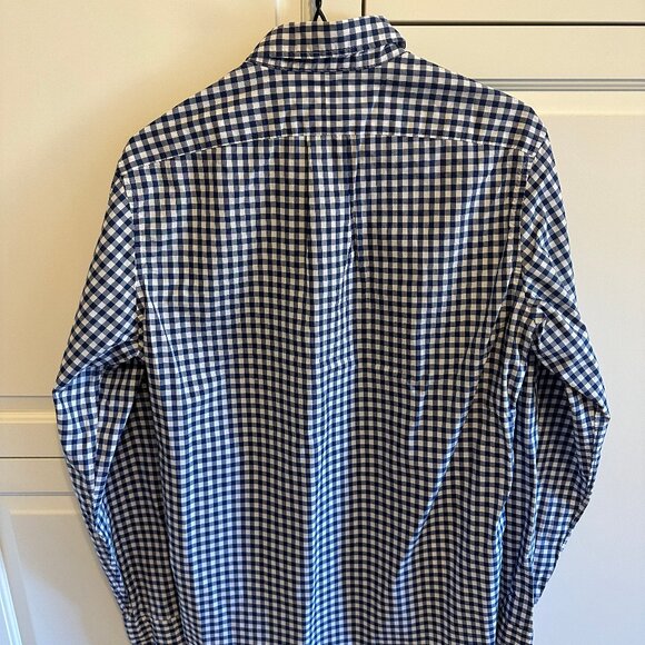 J CREW Gingham Button-Down (THOMAS MASON) [Blue x White] - Picture 6 of 8
